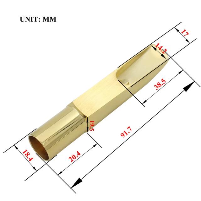Conjunto Profissional de Bocais para Saxofone Alto com Ligadura Clip - Modelos 5C, 6C, 7C e 8C