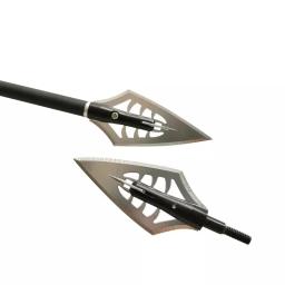 6/12 pçs 150 grão tiro com arco setas lâmina parafuso-em broadheads pontos dicas alvo caça tiro - Image 1