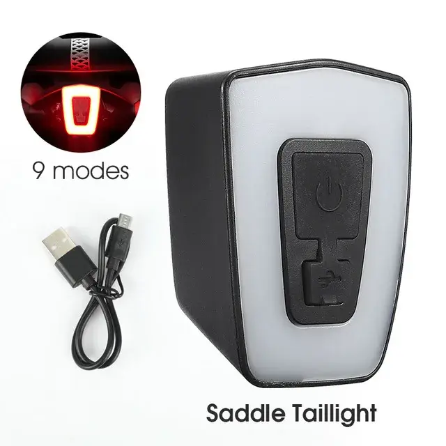 Lanterna Traseira LED Recarregável USB Impermeável para Capacete de Bicicleta - Segurança Noturna em Passeios de Bike