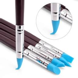 Silicone Clay Sculpting Ferramentas para Modelagem e Pontilhar, Nail Art, Olaria Argilas Ferramenta, DIY Escultura, Cerâmica Escultura, Escova, 5pcs por conjunto - Image 1