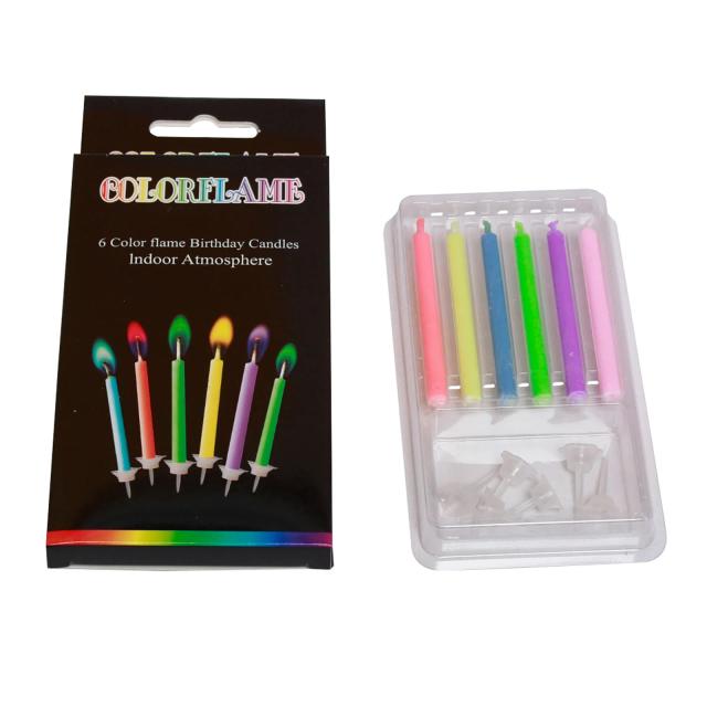 Velas de Cera de Parafina para Decorações Festivas e Aniversários, Ambientais e Sustentáveis, Conjuntos de 6 e 12 Peças