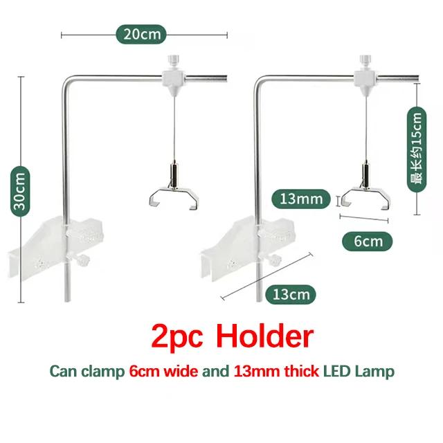 Suporte Ajustável Universal para Lâmpadas de Aquário - Kit com 2 Acessórios LED Pendurados