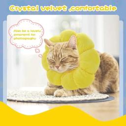 Colar Elizabeth ajustável para animais de estimação, Gatos após cirurgia, Cone protetor, Evitar lamber - Image 5