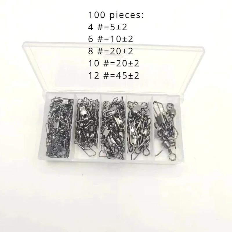 Pesca conectores e pequenos acessórios, 100 peças - Image 1