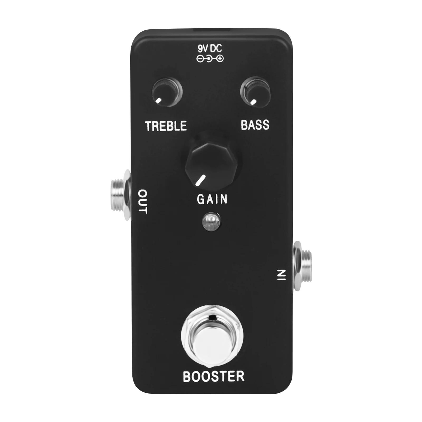 Pedal de efeito de guitarra elétrica puro booster effector pedal de guitarra abs escudo ganho efeito true bypass guitarra acessórios peças - Image 6