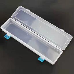 Transparente Pincel Pintura Lápis Caixa De Armazenamento, Recipiente De Caneta De Aquarela, Desenho De Ferramentas Bin, Estojo Organizador De Plástico - Image 3