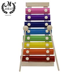 M mbat criança instrumento musical brinquedo quadro de madeira xilofone crianças brinquedos do bebê engraçado presentes educativos precoces com 2 marretas - Image 1
