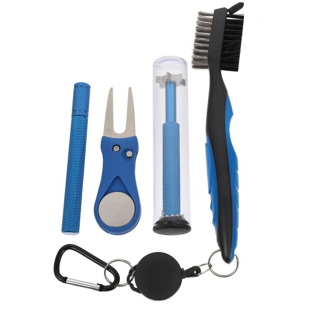 Kit de Limpeza de Taco de Golfe Portátil e Eficiente com Escova Dupla Face