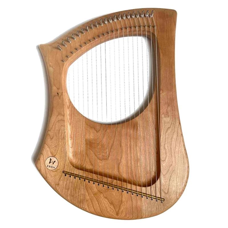 Portátil Profissional Lira Harpa, 22 Cordas, Luxo Rosewood, Escala Diatônica, Performance Musical, Instrumentos de Cordas Raras - Image 1