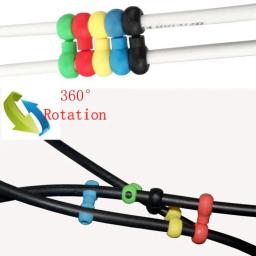 10 pçs mountain bike acessórios da bicicleta tipo algema hub fivela dispositivo de armazenamento mudança linha tubo mangueira freio s fivela - Image 4
