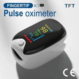 Oxímetros de pulso portáteis médicos, monitor de dedo para adultos, tela tft, desligamento automático, protetor embutido - Image 2