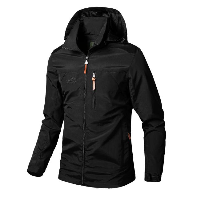 Jaqueta masculina respirável com capuz, corta-vento impermeável e proteção solar para pesca, camping e caminhadas na primavera e outono