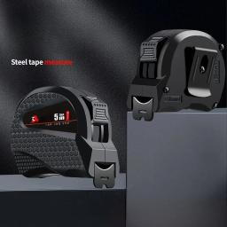 Fita métrica fluorescente impermeável, escala espessada de precisão, ferramenta de medição resistente ao desgaste, 3 m, 5 m, 7,5 m, 10m - Image 3