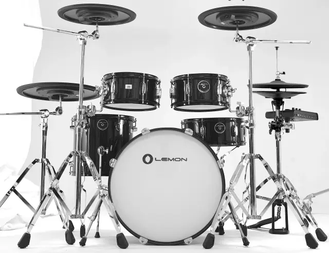 Bateria Eletrônica T950 Completa para Tambor de Limão - 9 Peças com Cabeçote em Malha