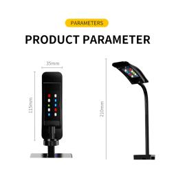 Mini aquário LED luz com temporizador, lâmpada do tanque de peixes, clip na luz, rotação de 360 °, 6W, USB, 10 brilho ajustável - Image 3