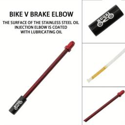 1pc bicicleta v freio curvatura tubo dobrável primavera freio curvatura tubo universal ciclismo v frenagem fio flexível - Image 3