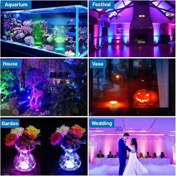 Luz de piscina com controle remoto, RGB, peixes de mergulho, lâmpada subaquática LED, navio, carro, lâmpada decorativa para vaso, aquário, 3LED - Image 6