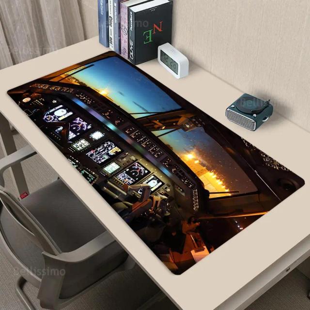 Avião Velocímetro Mouse Pad Grande Painel de Instrumentos E-Sports Teclado Pad