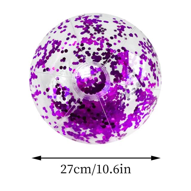 16 Polegada lantejoulas bola de praia halloween jumbo piscina brinquedos bolas brilhos inflável claro bola de praia piscina água praia brinquedos