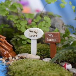 Estatuetas de Bonsai Placa De Resina, Micro Artesanato De Paisagem, Miniaturas De Tabuleta, Jardim De Fadas, Decoração De Terrário De Musgo, 3Pcs - Image 4