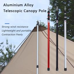 Telescópica Slide Tarp Polos, Alumínio Ultraleve, Varas de barraca ajustáveis para acampamento ao ar livre, Canopy Sun Shelter, 230cm - Image 2