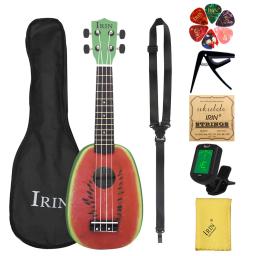 IRIN-Melancia Fruit Ukulele havaiano, instrumento musical, 4 cordas, Basswood, guitarra soprano, Gig Bag, presente, 21 Polegada - Image 1