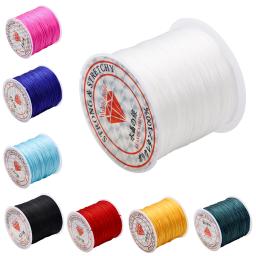 Nylon Rubber Stretchy Cord para Fazer Jóias, Fio Elástico, Linha de Cristal Redonda, Pulseira Beading, 10m, 0.7mm - Image 1