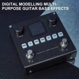 Pedal efeito guitarra com efeitos reverberação modelagem digital 652D para baixo guitarra - Image 1
