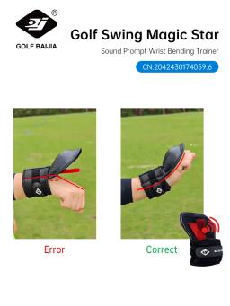 BaiJia Golf Chipping Corretor de Ângulo de Pulso Golf Swing Training Aid Hold Wrist Brace Band Trainer Corrector para Todos os Golfistas - Image 3
