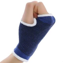 Luva De Apoio De Pulso E Mão, Luva Elástica Azul, Bandagem Esportiva, Envoltório De Ginásio, 2Pcs - Image 6