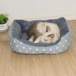 Canil de pelúcia antiderrapante para cães pequenos, médios e grandes, cama durável para animais, ninho confortável e quente, casa de cachorro grande, ninho macio - Image 4