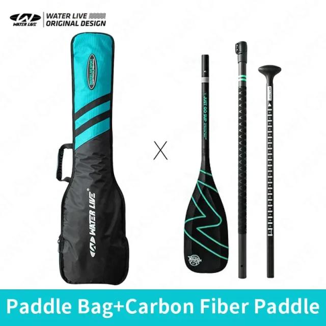 Paddle de Carbono Ultraleve Ajustável 168-210cm para Surf, Portátil e Antitwist - 625g