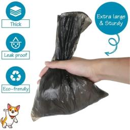 Biodegradável Pet Cocô Sacos com Breakpoint, Cão e Gato Cocô Sacos, Grosso, Limpeza ao ar livre, Puppy Pooper Scooper, 1 Rolo, 100Rolls - Image 6