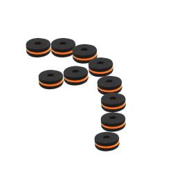 Kit de Bateria com Pratos Sentiu Pad Fatias de Bateria, Stand Washer Pad Peças de Instrumentos Musicais Acessórios para Instrumentos de Percussão 10 Pcs - Image 4
