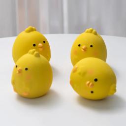 Mastigação de borracha brinquedo para cães Pet Squeaky Brinquedos, Frango bonito, Limpando os dentes, Mastigar brinquedo para cães, Sonda resistente à mordida, Pet Supplies - Image 2