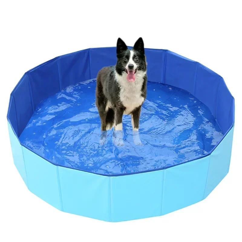 Automático móvel Folding PVC Pet Banheira, piscina de areia do gato, suprimentos de limpeza, incubadora, cão grande e pequeno, novo, 2024 - Image 6