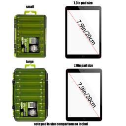 SAMOLLA Caixa de equipamento compacta dupla face – Pesca simplificada com organizador durável e versátil para iscas, ganchos, iscas - Image 6