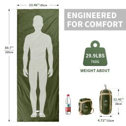 sacos de dormir saco de dormir ultralight saco de dormir naturehike lw180 ultraleve algodão saco de dormir primavera verão saco de dormir caminhadas ao ar livre acampamento saco de dormir - Image 6