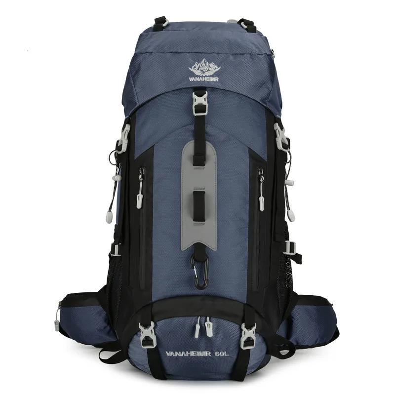 Mochila de acampamento com capa de chuva para homens e mulheres, bolsa de viagem, escalada, caminhadas, trekking, montanhismo ao ar livre, esportes, sacos de hidratação - Image 1