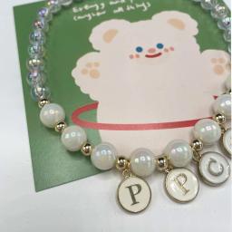 Animal de estimação gato e cão nome personalizado marca pingente pérola frisado colar colar gato decoração colar gato kit cão - Image 4