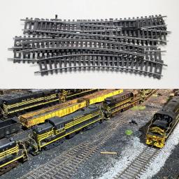 Modelo de trilha de trem em escala Ho 1/87, trilho ferroviário pode ser alimentado em níquel e prata, medidor estreito, trilho curvo, modelo de trilha de participação - Image 2