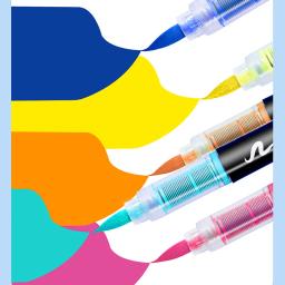 Marcadores de Tinta Acrílica para Artesanato DIY, Canetas Ponta Escova, Pintura Rupestre, Lona de Madeira Pedra, Presente de Natal, 120 Cores - Image 6