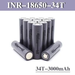 18650 34T Ion Bateria Recarregável, Adequado para Brinquedos, Lanternas, Ratos sem fio, Ferramentas Elétricas e Outros Equipamentos, 3.7V, 3000mAh - Image 1