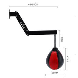 Saco de velocidade altura ajustável resistente couro do plutônio montagem na parede saco de boxe para treinamento esportivo sanda sparring ginásio - Image 6