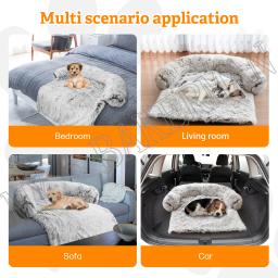 Sofá-cama lavável para animais de estimação, ninho de cachorro quente, tapete protetor de móveis, cobertor de gato, cães grandes - Image 4
