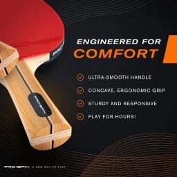 Conjunto De Raquete De Tênis De Mesa Profissional, Raquete De Ping Pong, 7 Estrelas, Espinhas-Em Borracha, Alta Qualidade, Lâmina Bat, Pá com Saco, 4Pcs - Image 4