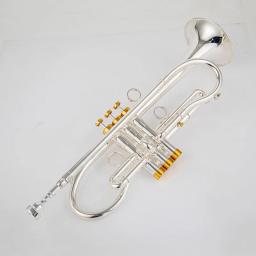 Trompete profissional com caso, Bb Tune Brass, superfície banhada a ouro, instrumentos musicais profissionais, personalização avançada - Image 5