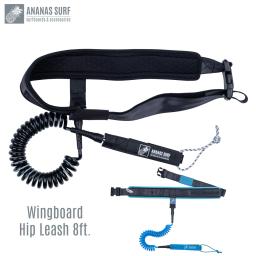 Ananas-Coiled Cintura para Surf, Cinto de cintura, 8 ft SUP Paddle Board Rope, Hydrofoil Wing, Wingboard - Image 1