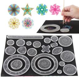 Spirograph Drawing Scratch Painting Toys Set, Engrenagens Interligadas, Rodas, Acessórios Educativos, Brinquedo Educativo - Image 2
