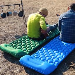 Colchão inflável com travesseiros, almofada de dormir ao ar livre, esteira de viagem, cama dobrável, almofada de ar ultraleve, caminhadas, trekking, camping - Image 2